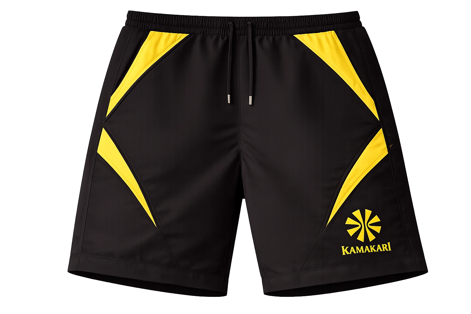 Black & Yellow Trax Shorts